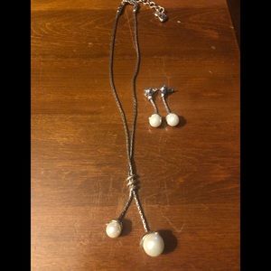 Brighton necklace and earrings.